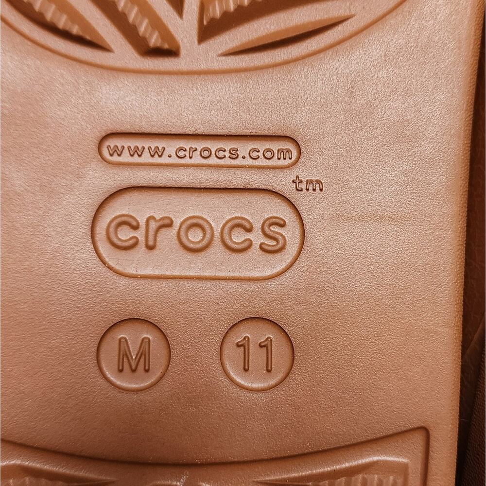Crocs Dylan Clog Shoes Men's Size 11 Cognac - Picture 9 of 10